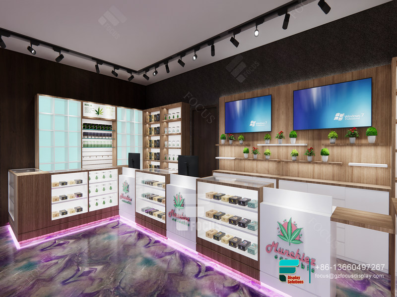 Smoke Shop Display Racks Boutique Dispensary Interior Design
