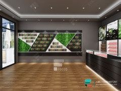 Tobacco Store Design Tall Glass Cabinet Smoke Shop Fixtures
