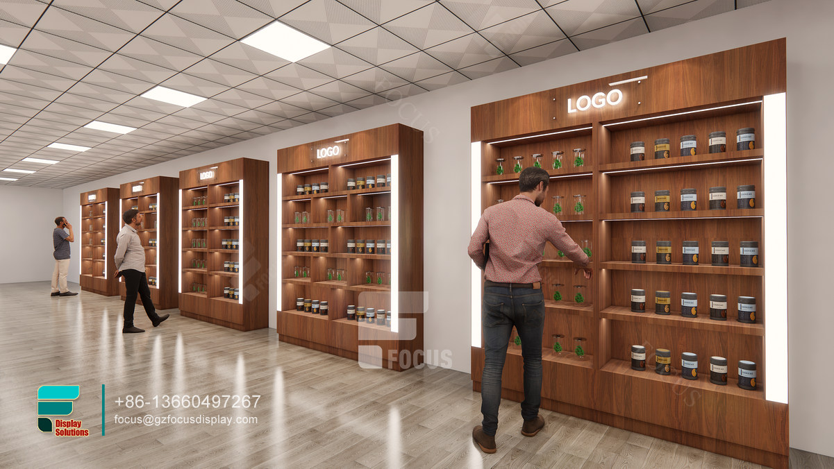 tobacco shelf display shelves modern smoke shop design
