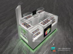 Dispensary Kiosk Large Glass Showcase Cigarette Display Case