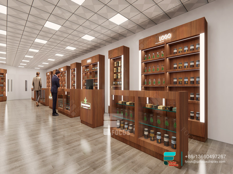 Tobacco Shelf Display Shelves Modern Smoke Shop Design