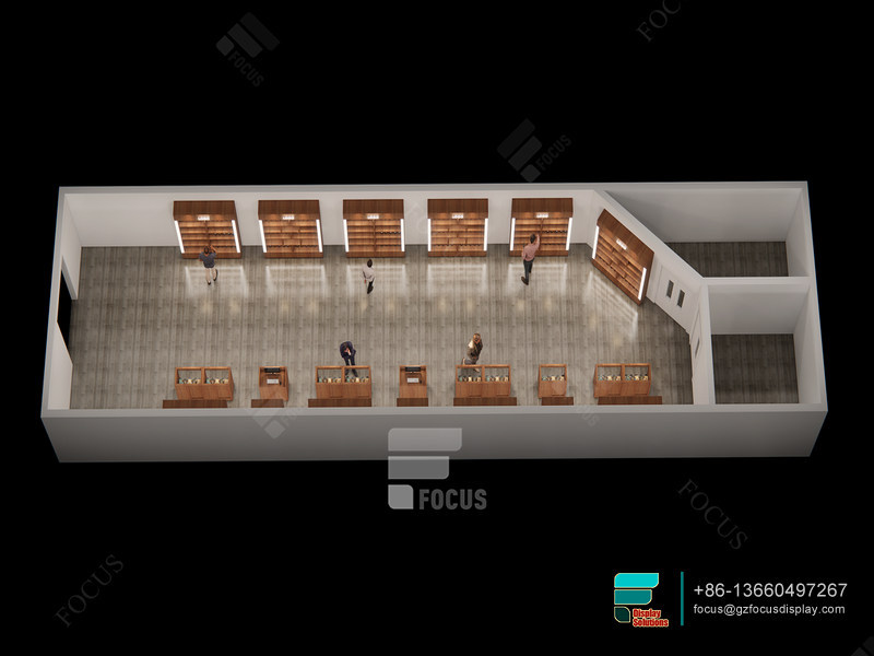 Tobacco Shelf Display Shelves Modern Smoke Shop Design