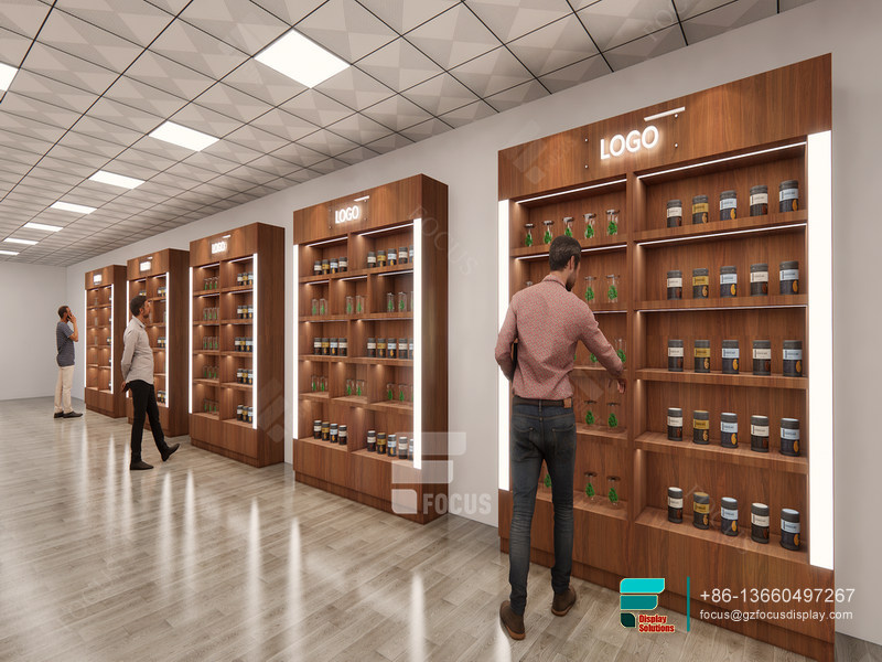 Tobacco Shelf Display Shelves Modern Smoke Shop Design