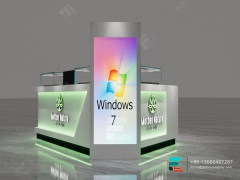 Dispensary Kiosk Large Glass Showcase Cigarette Display Case