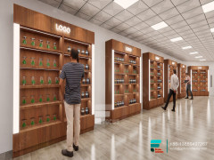 Tobacco Shelf Display Shelves Modern Smoke Shop Design