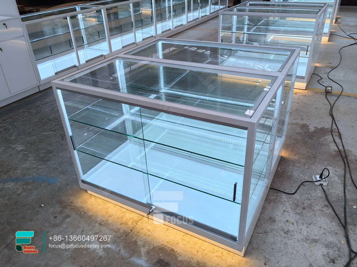 cigarette rack display case smoke shop custom showcase