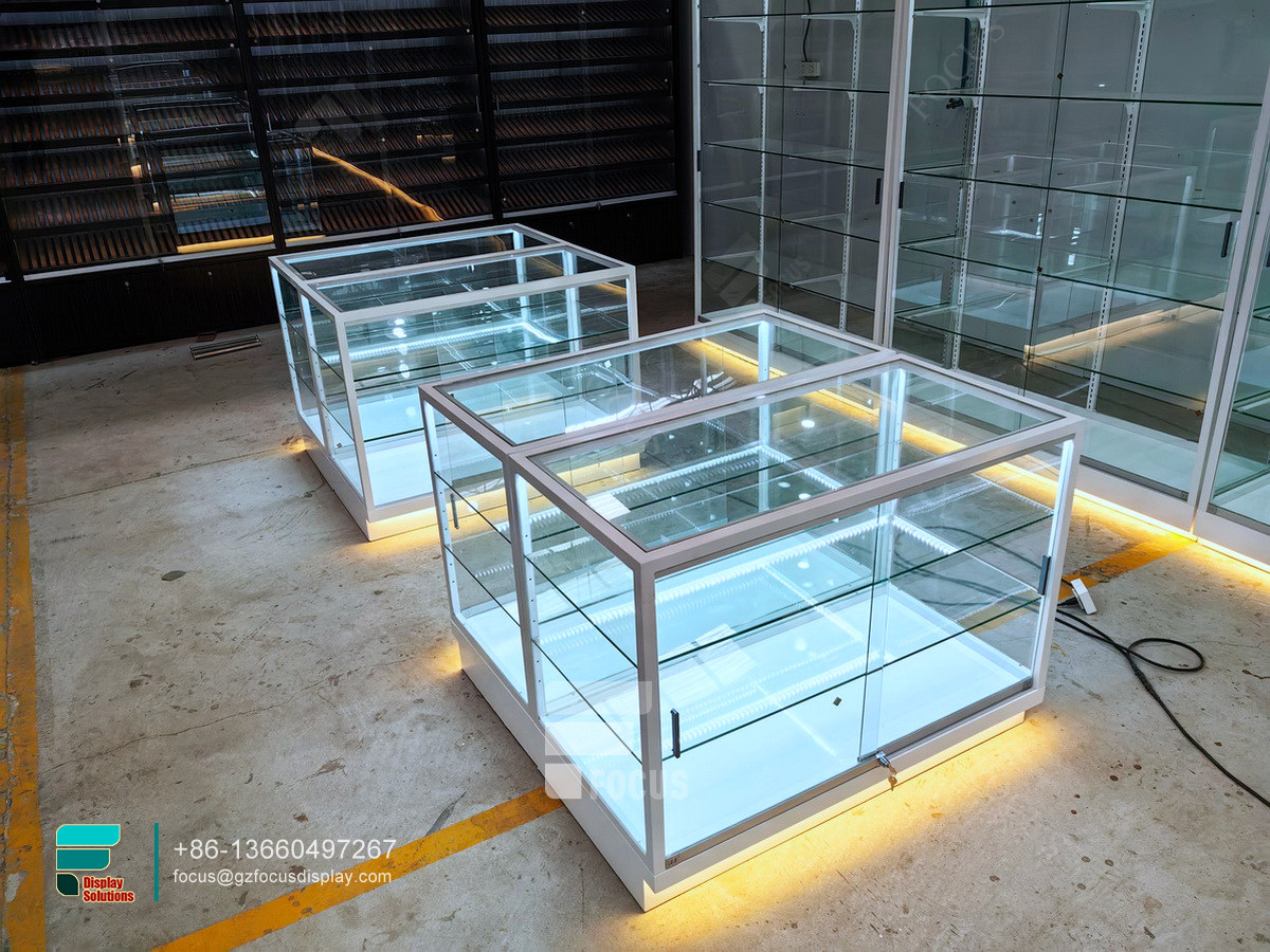 cigarette rack display case smoke shop custom showcase