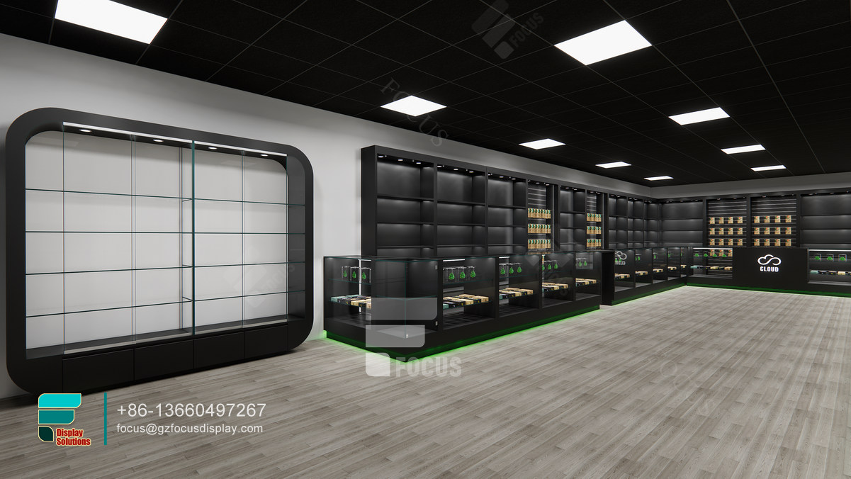 cigarette retail display transparent glass led display