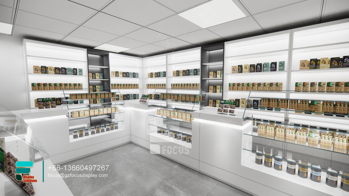 custom cigarettes display glass store counters for sale