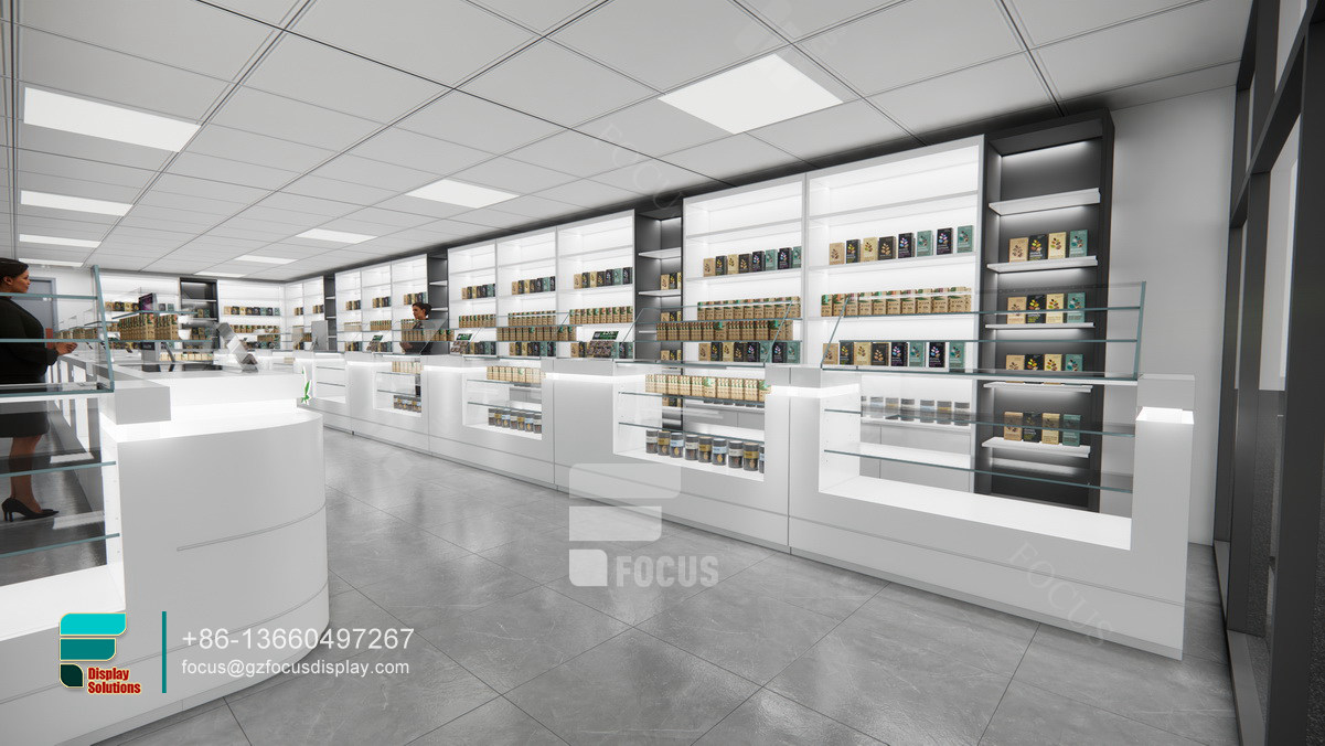 custom cigarettes display glass store counters for sale