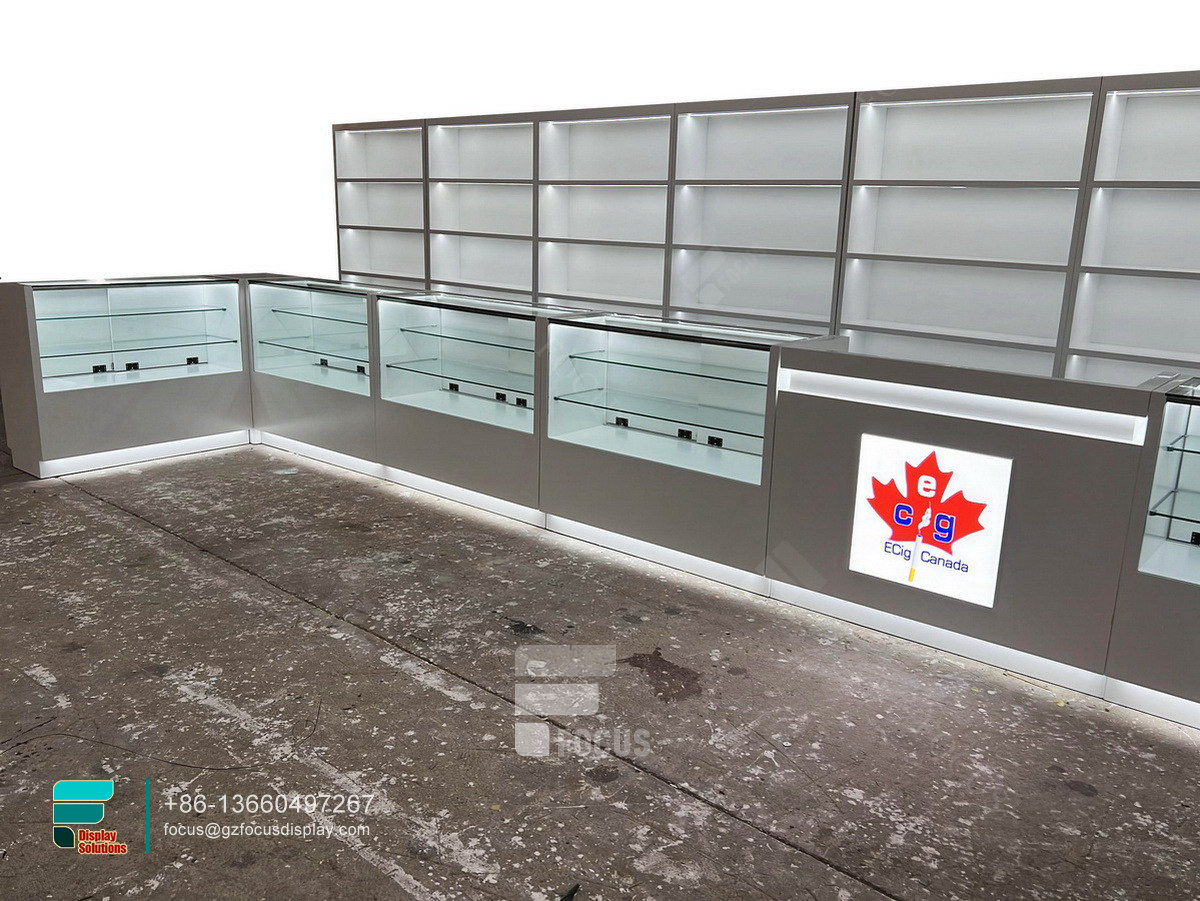 custom pharmacy dispensary shelving store glass display