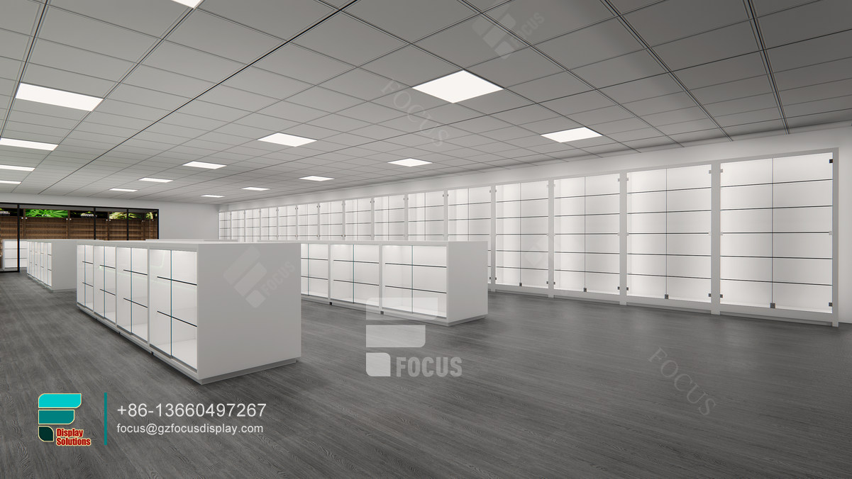 retail cigarette display case glasses store display furniture