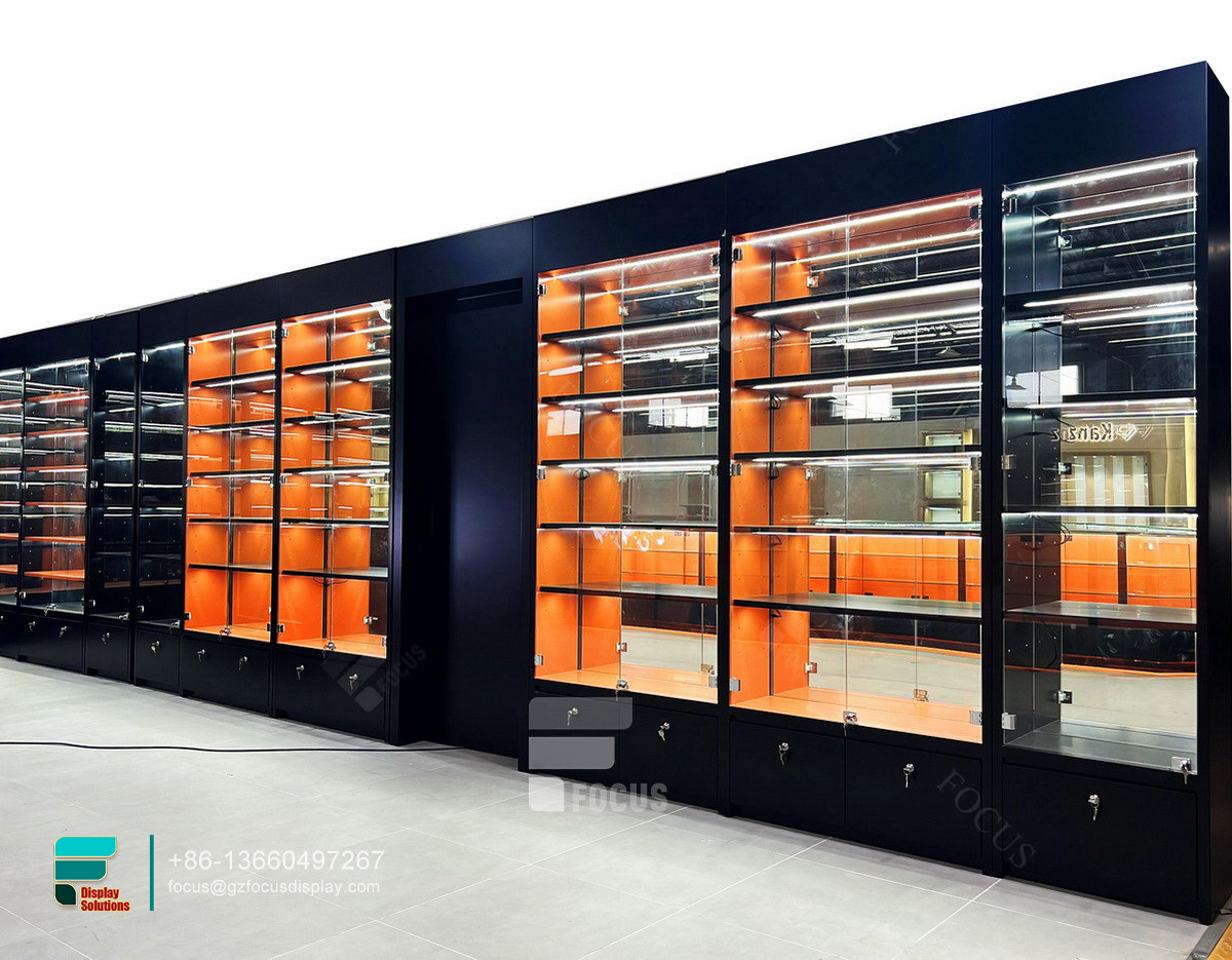 retail cigarette display showcase display modern store counter