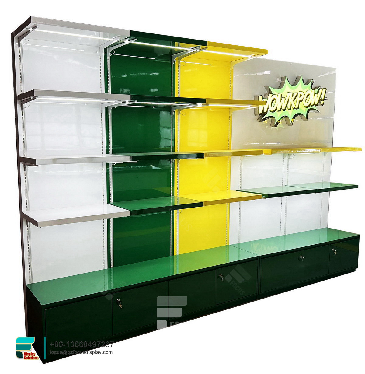 vape shop display showcase display shelf for smoke shop