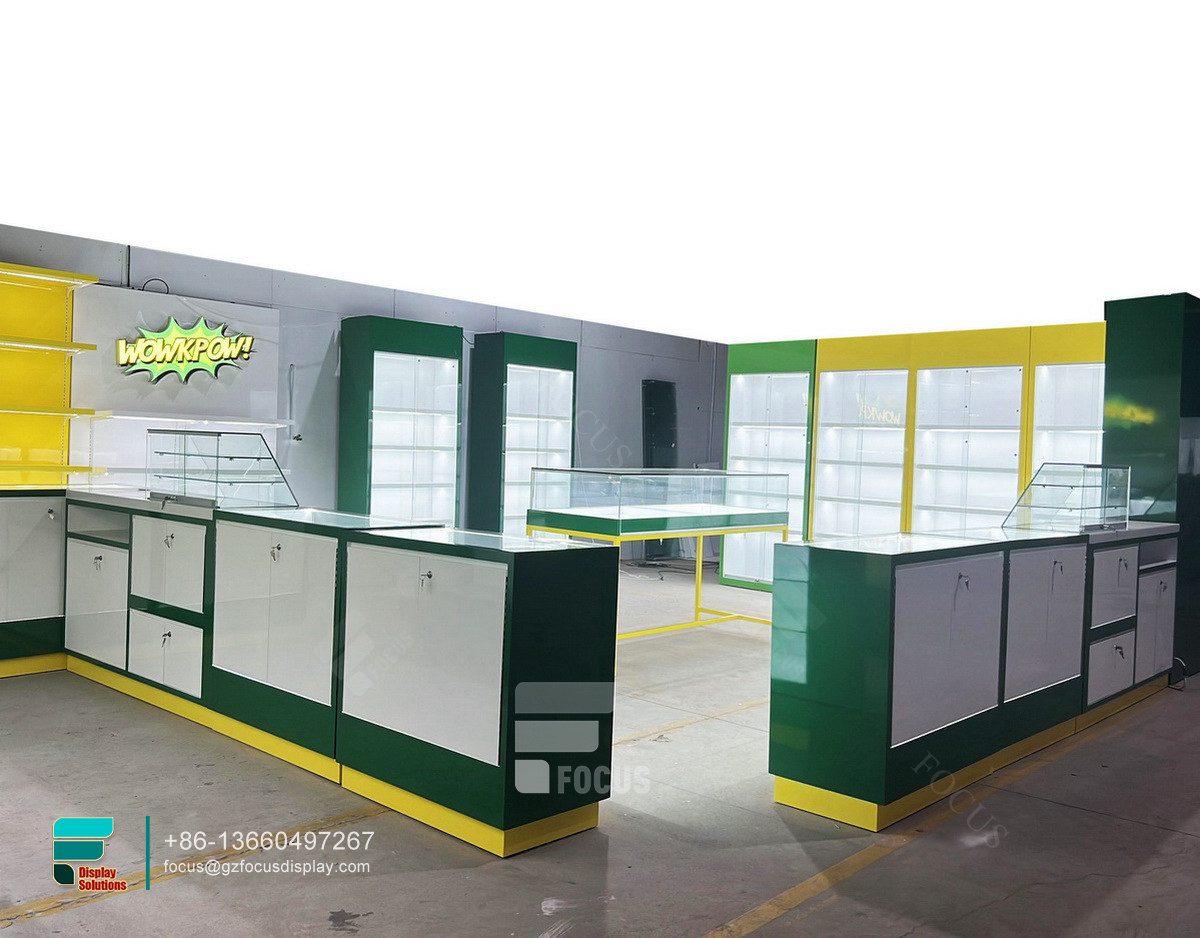 vape shop display showcase display shelf for smoke shop