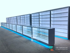 Retail Dispensary Displays Showcases Glass Display With LED