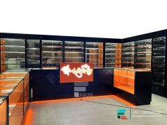 Retail Cigarette Display Showcase Display Modern Store Counter