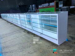 Retail Dispensary Displays Showcases Glass Display With LED