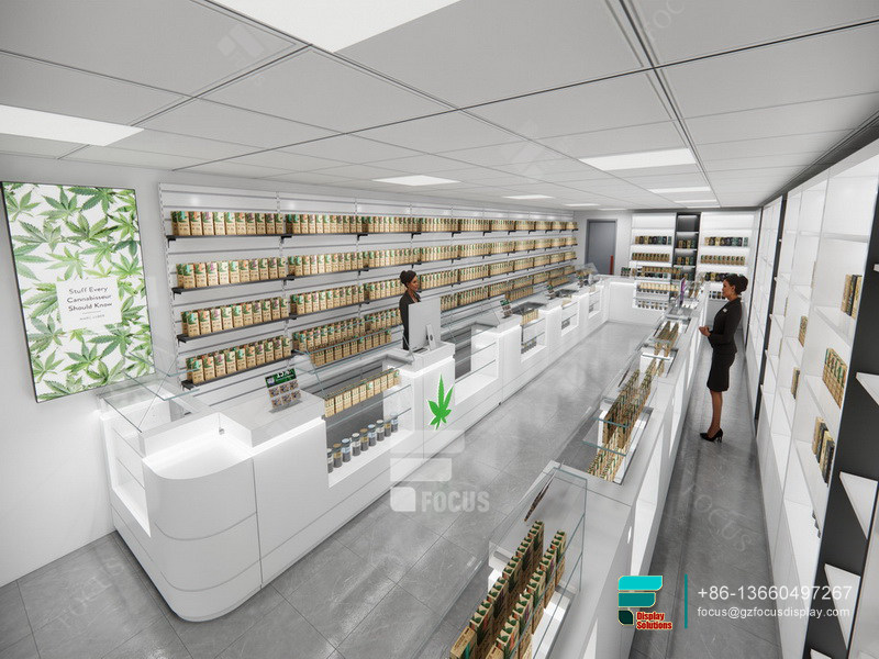 Custom Cigarettes Display Glass Store Counters For Sale
