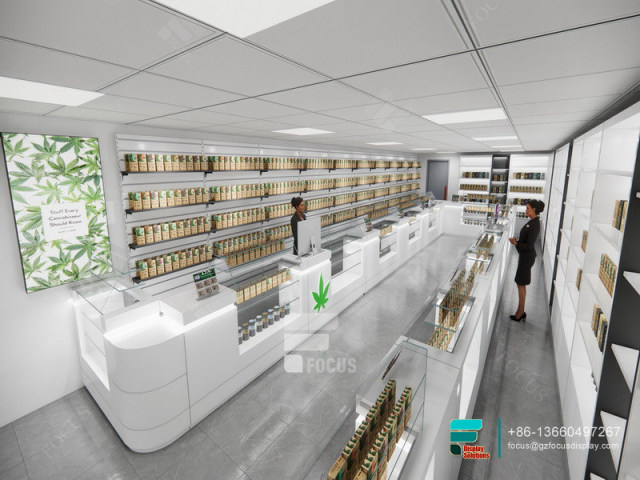 Custom Cigarettes Display Glass Store Counters For Sale