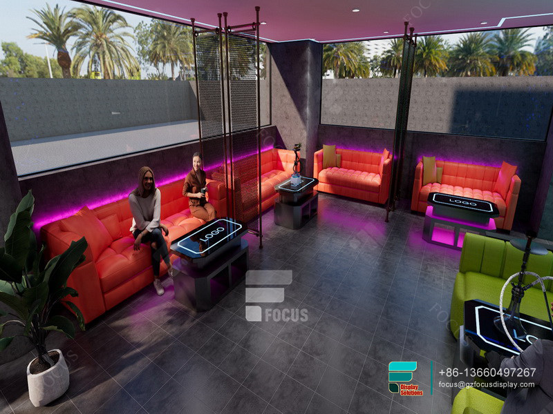 Hookah Lounge Design Smoke Shop Display Cigarette Shelving