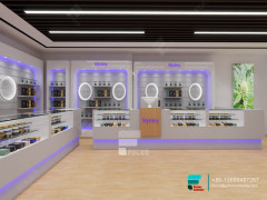 Smoke Retail Shop Display Racks Glass Wall Showcase For Shops