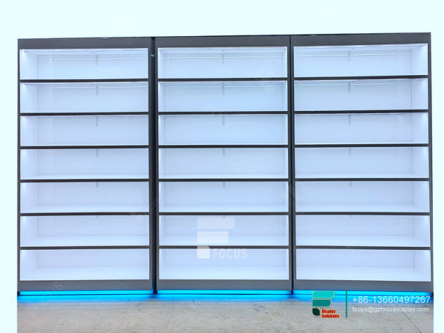 Retail Dispensary Displays Showcases Glass Display With LED