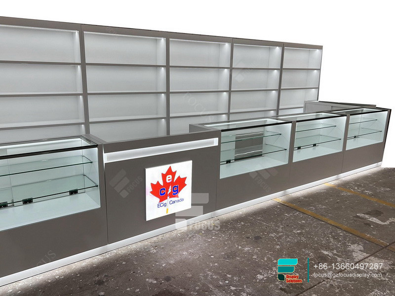 Custom Pharmacy Dispensary Shelving Store Glass Display
