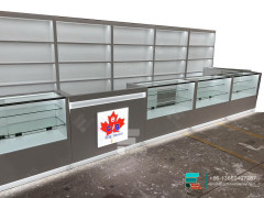 Custom Pharmacy Dispensary Shelving Store Glass Display