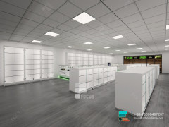 Retail Cigarette Display Case Glasses Store Display Furniture