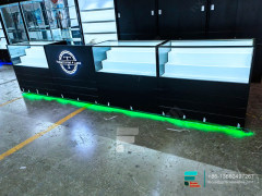 Convenience Store Cigarette Display Stand Glass Showcase