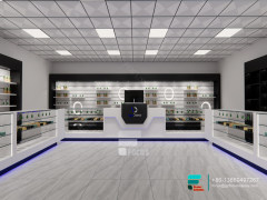 Cannabis Dispensary Displays Luxury Tall Glass Cabinet