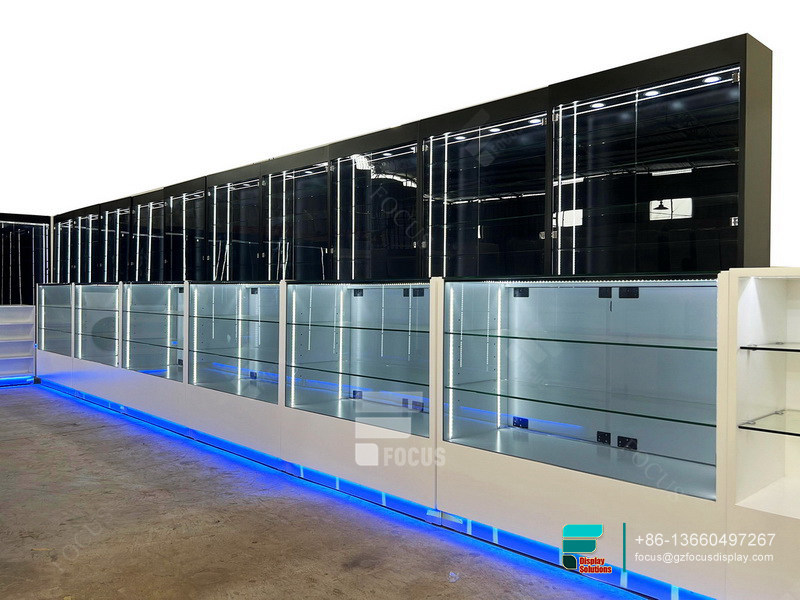 Dispensary Fixtures Display Glass Counter Tobacco Cabinet