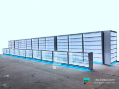 Retail Dispensary Displays Showcases Glass Display With LED