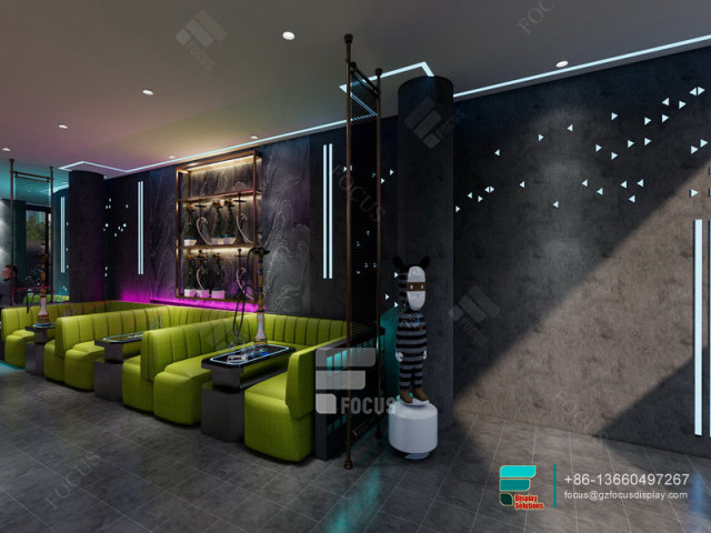 Hookah Lounge Design Smoke Shop Display Cigarette Shelving