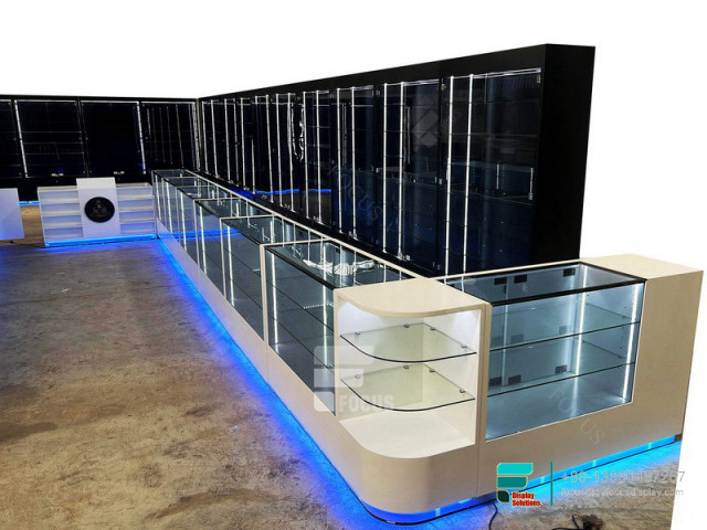 Dispensary Fixtures Display Glass Counter Tobacco Cabinet