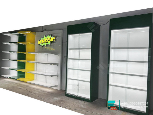 Vape Shop Display Showcase Display Shelf For Smoke Shop