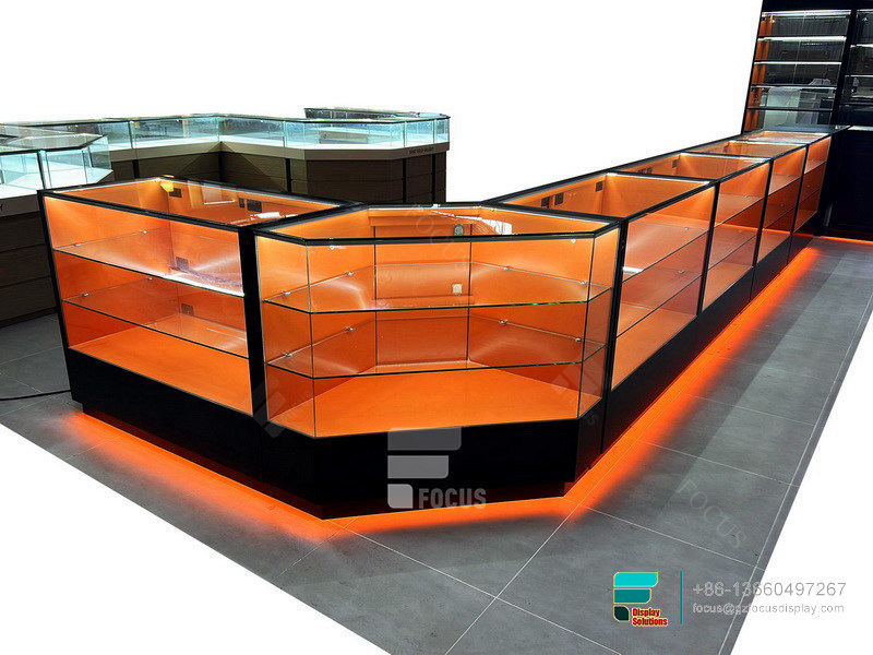 Retail Cigarette Display Showcase Display Modern Store Counter