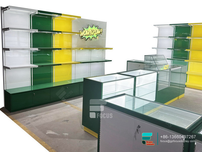 Vape Shop Display Showcase Display Shelf For Smoke Shop
