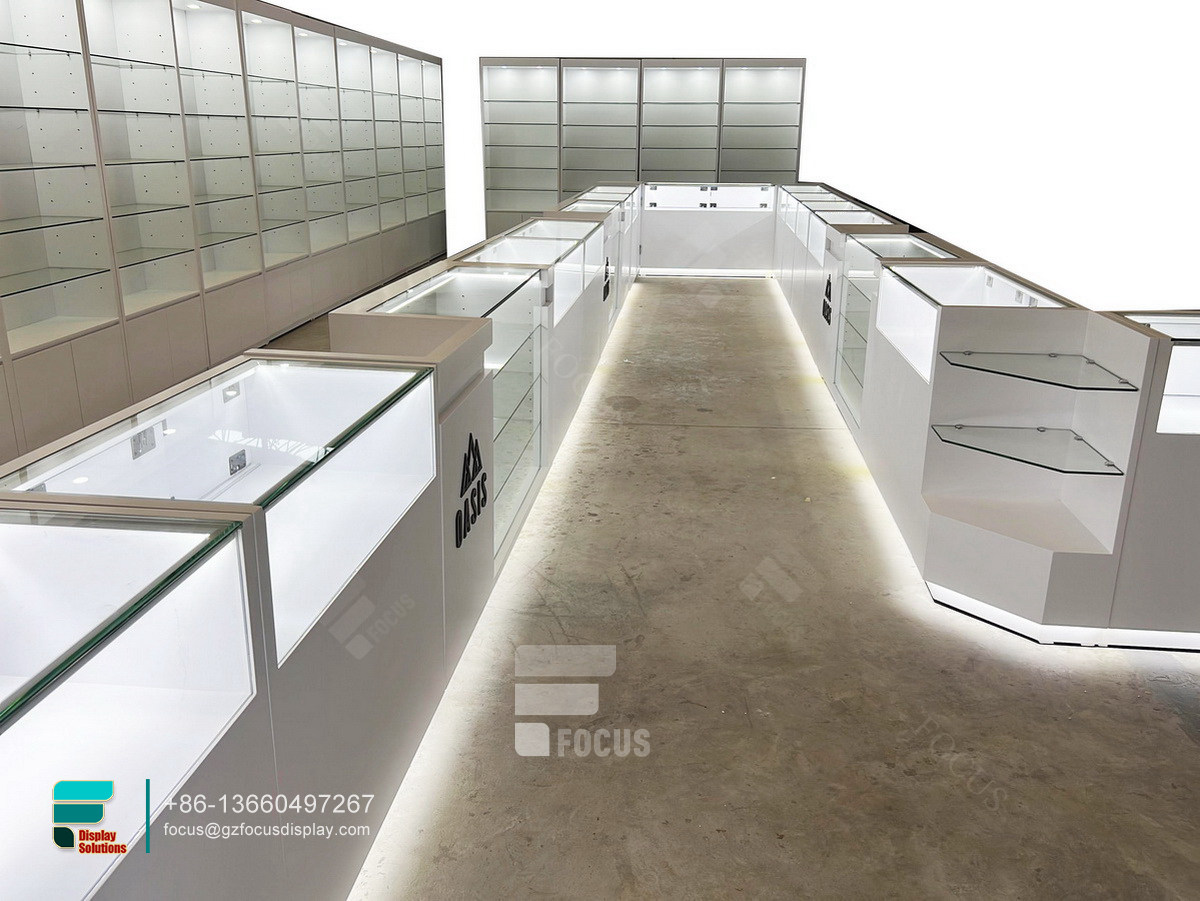cigarette display case manufacturer retail stand glass