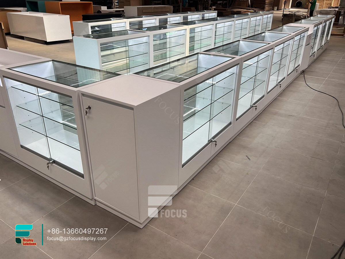 cigarette showcase smoke shop cabinets led display