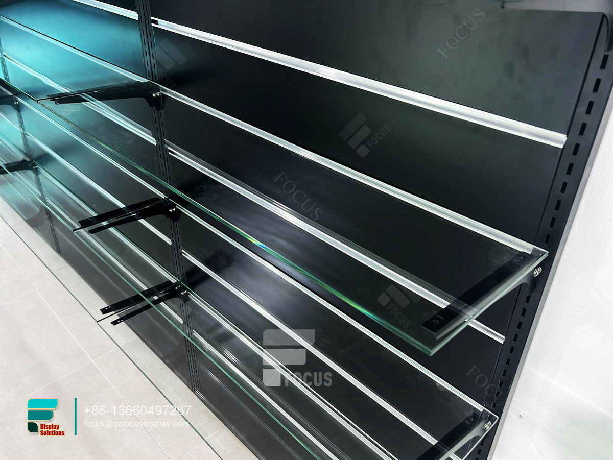 custom tobacco fixtures glass cabinet showcase for sale