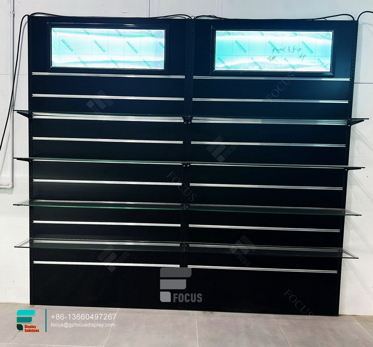 custom tobacco fixtures glass cabinet showcase for sale