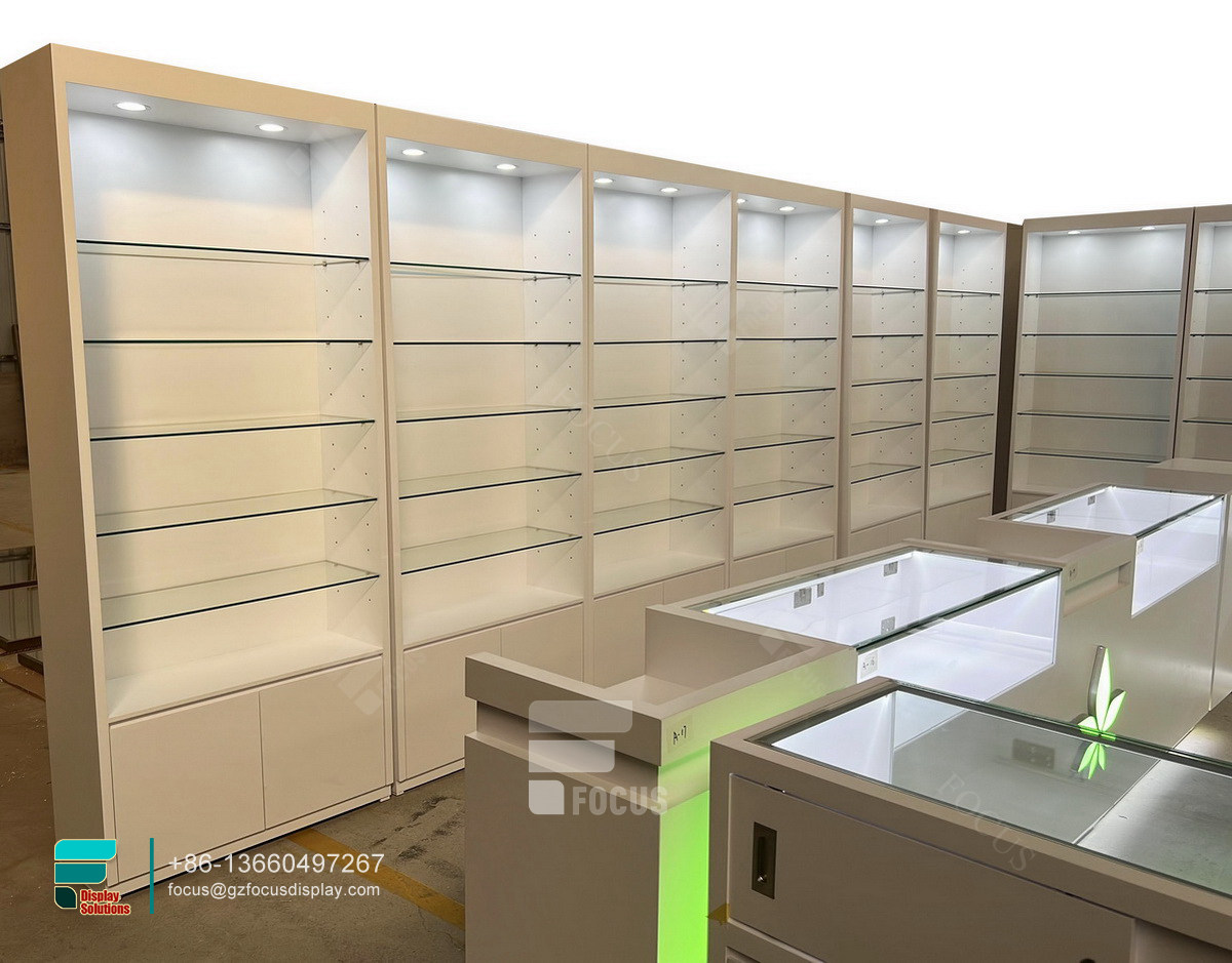 dispensary store fixtures showcase display tobacco fixtures