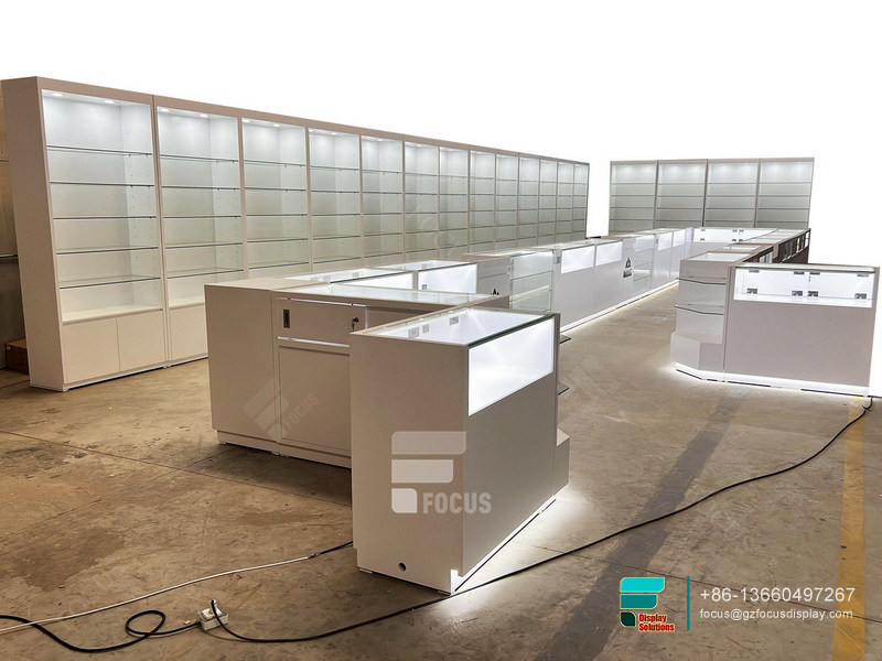 Cigarette Display Case Manufacturer Retail Stand Glass