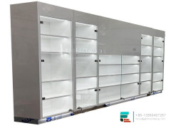 Custom Mall Kiosk Glass Display Showcase For Smoke Shop