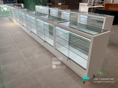 Cigarette Showcase Smoke Shop Cabinets LED Display