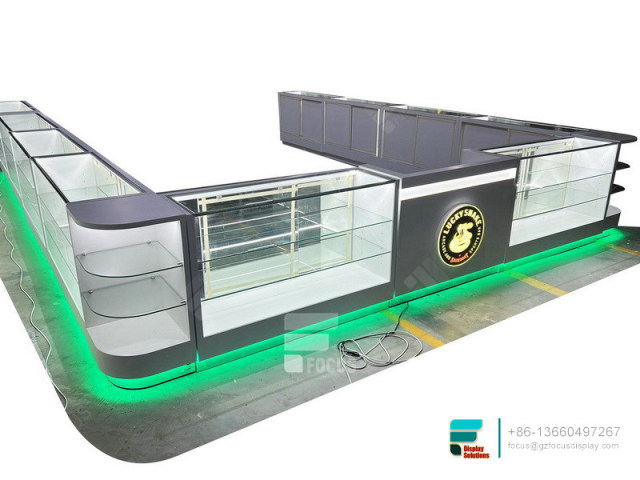 Cigarette Display Cases Glass Display LED Store Cabinets