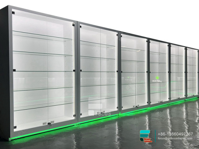 Dispensary Showcases Display Show Glass Tobacco Stand