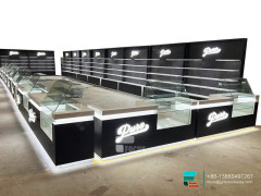 Glass Smoke Display Cigarette Shelf Dispensary Cabinets